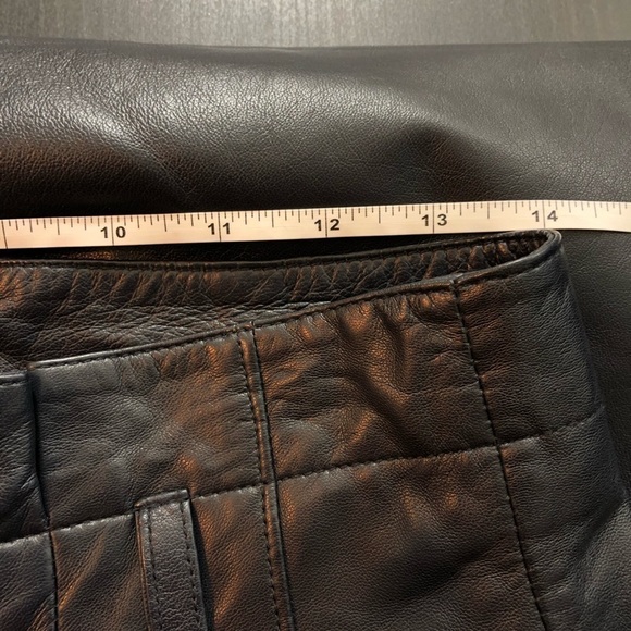 Equipment Isidore Leather Navy Paperbag Pants 6 - Picture 9 of 13